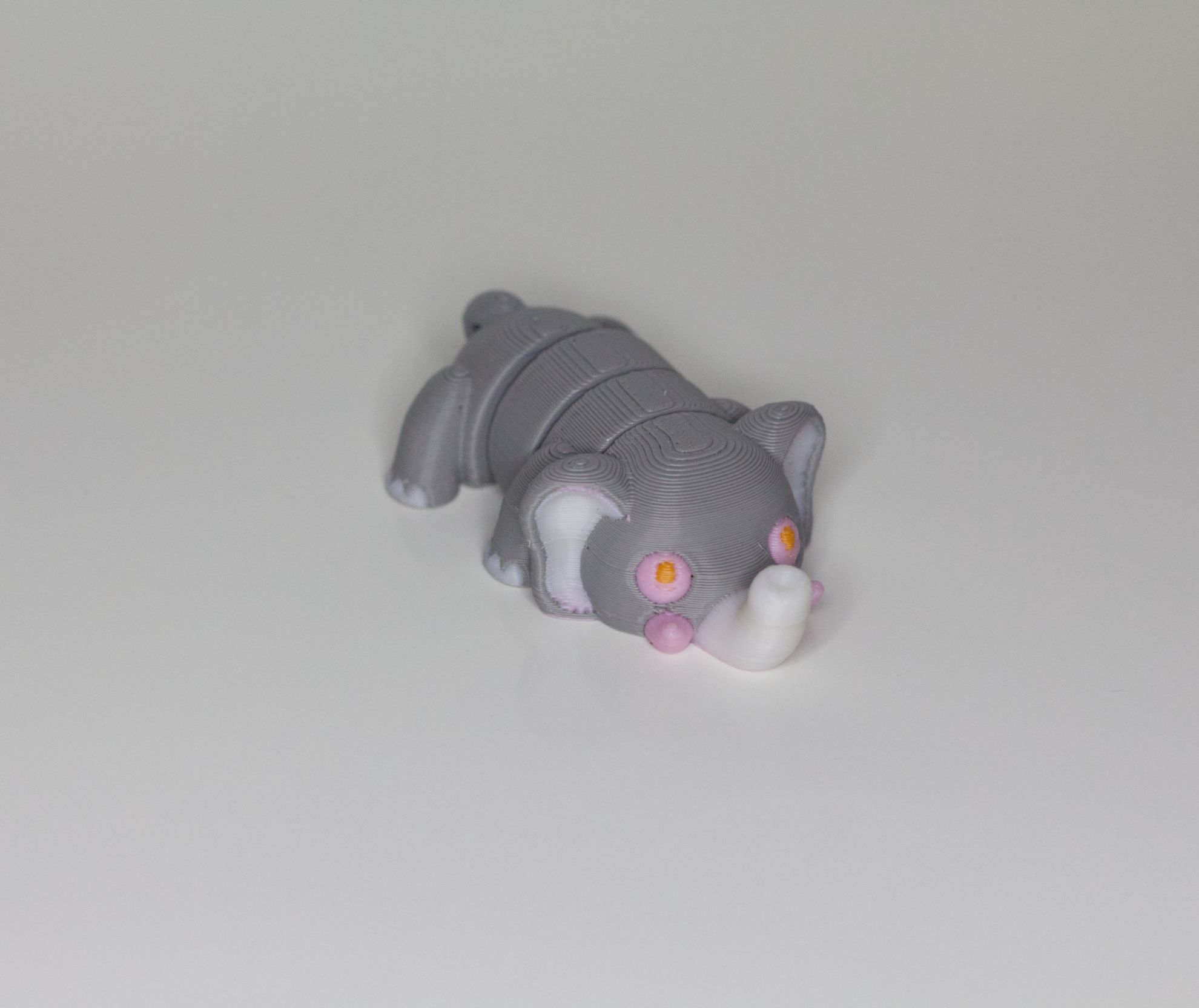 Elephant Keychain Fidget 3D Printed