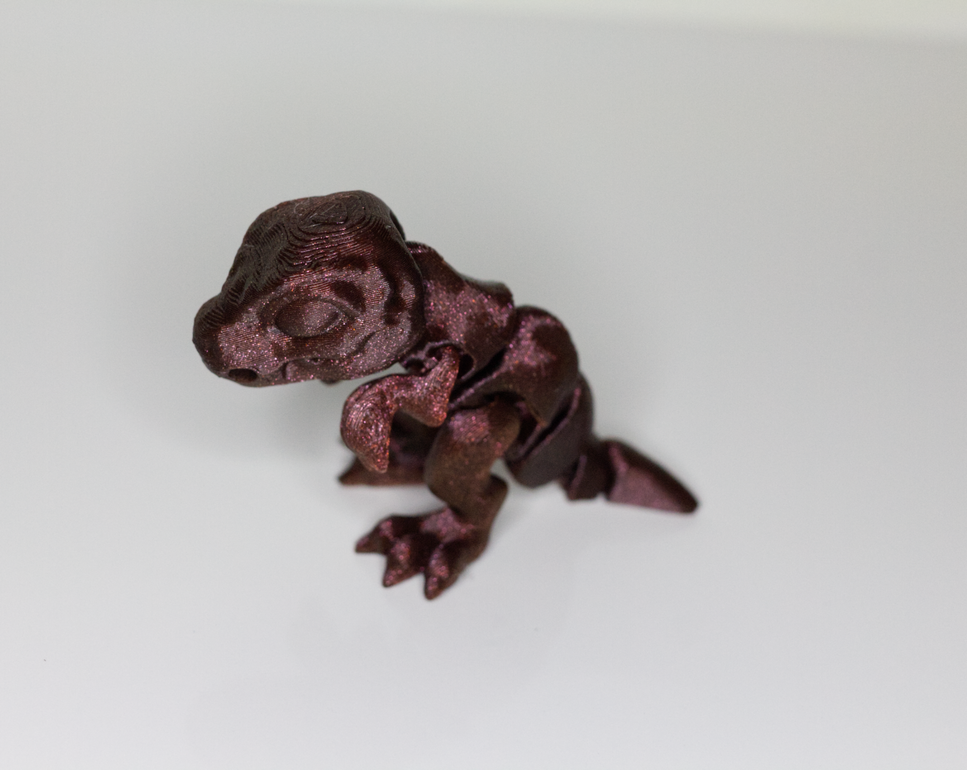 T-Rex Mini Keychain 3D Printed