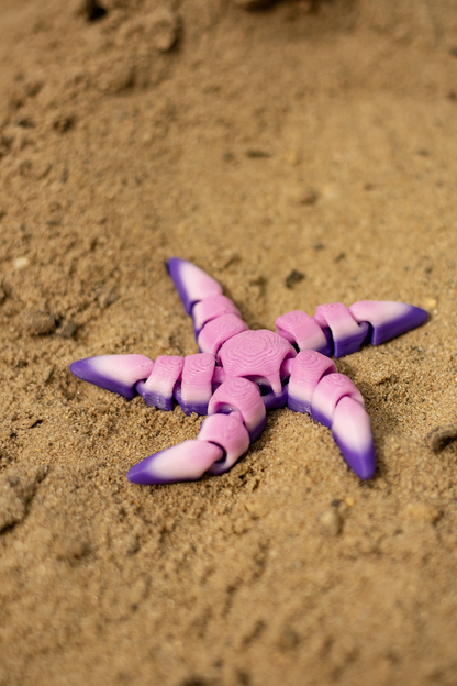 Articulated Starfish 3D Printed Pla