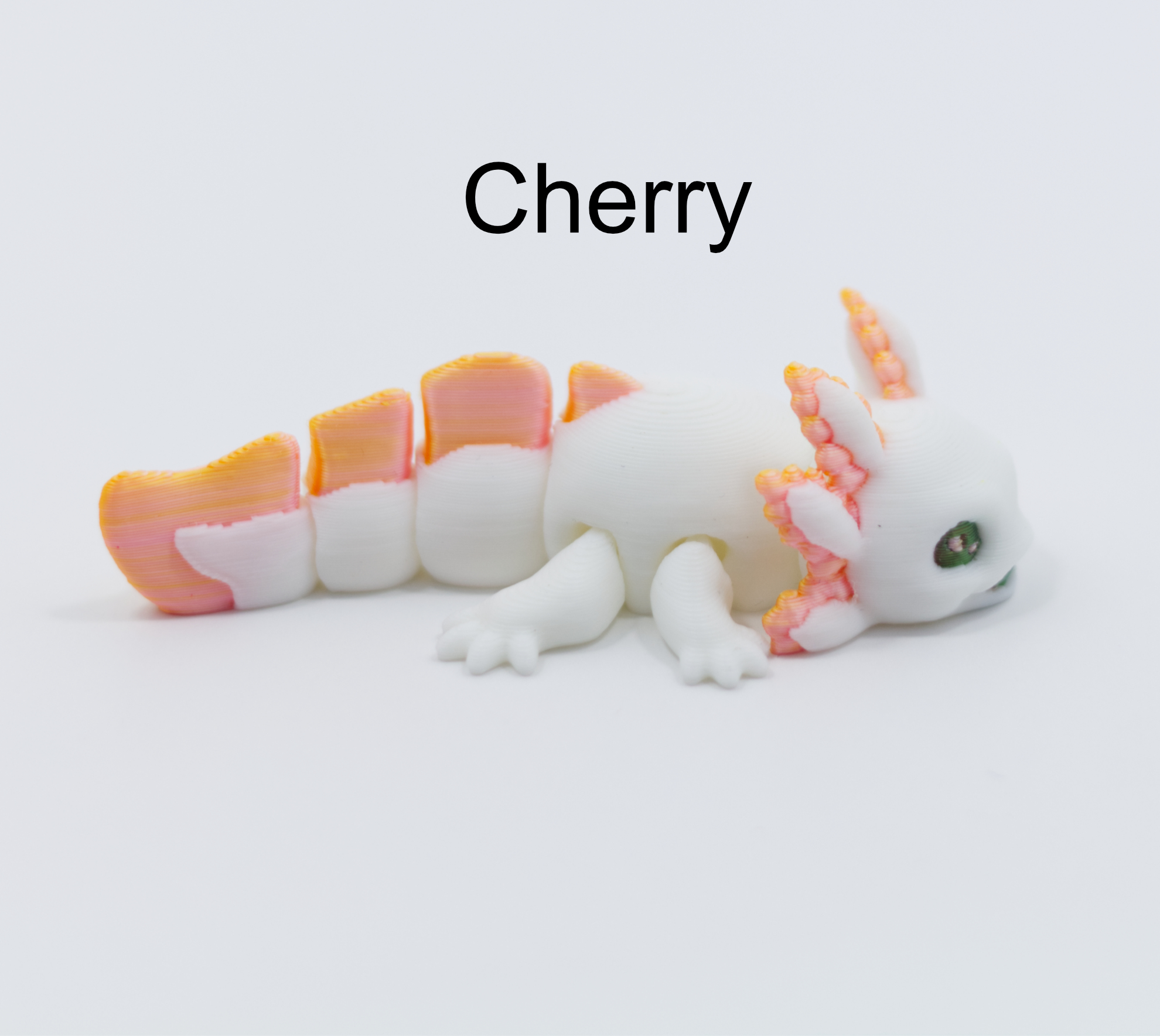 Baby Axolotl Articulated Color 3D printed Pla