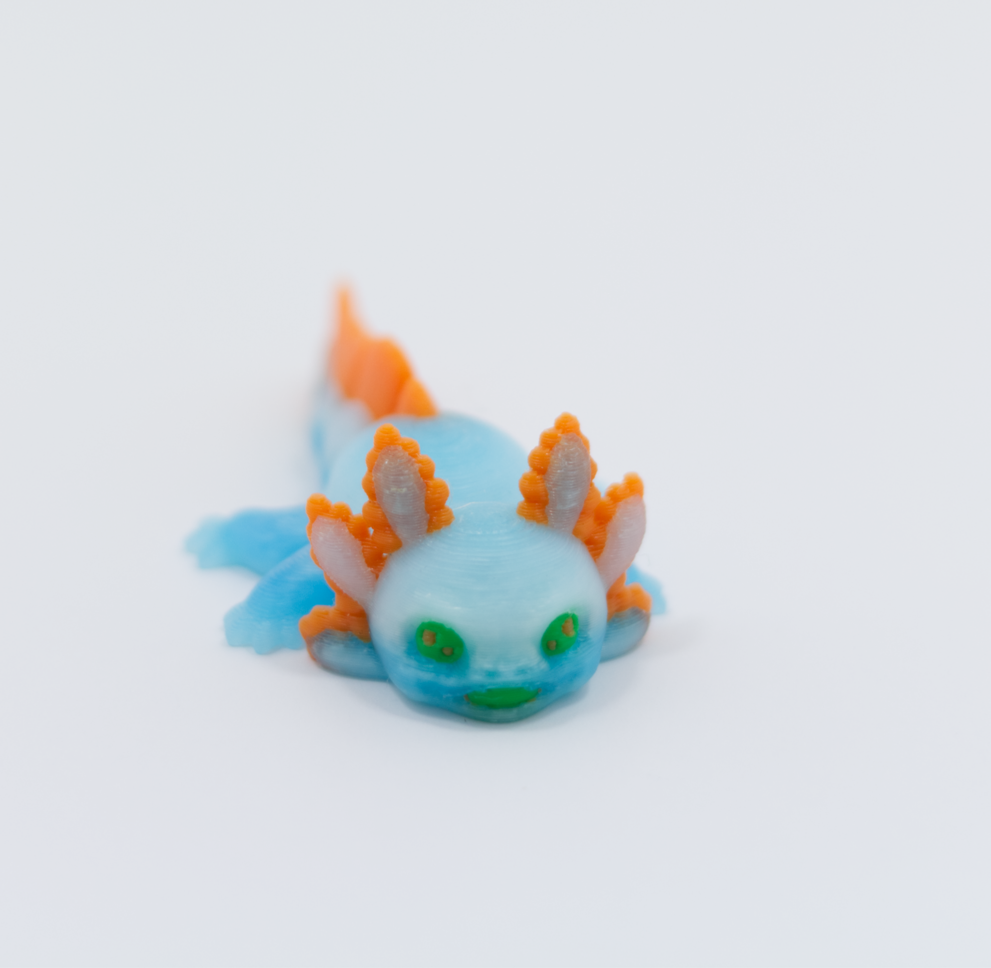 Baby Axolotl Articulated Color 3D printed Pla