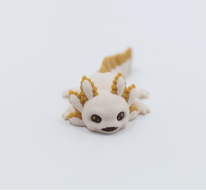 Baby Axolotl Articulated Color 3D printed Pla