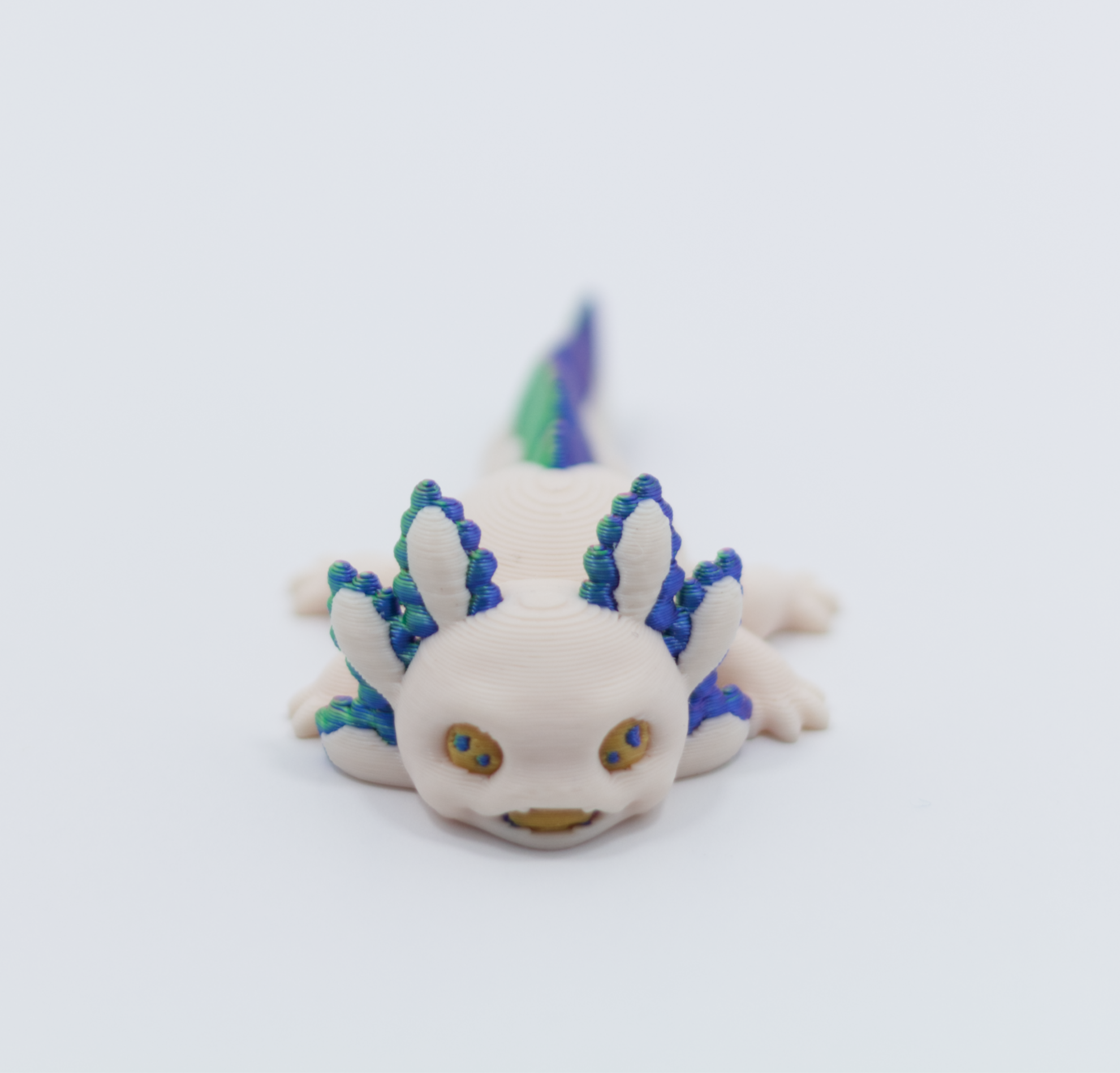 Baby Axolotl Articulated Color 3D printed Pla