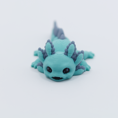 Baby Axolotl Articulated Color 3D printed Pla