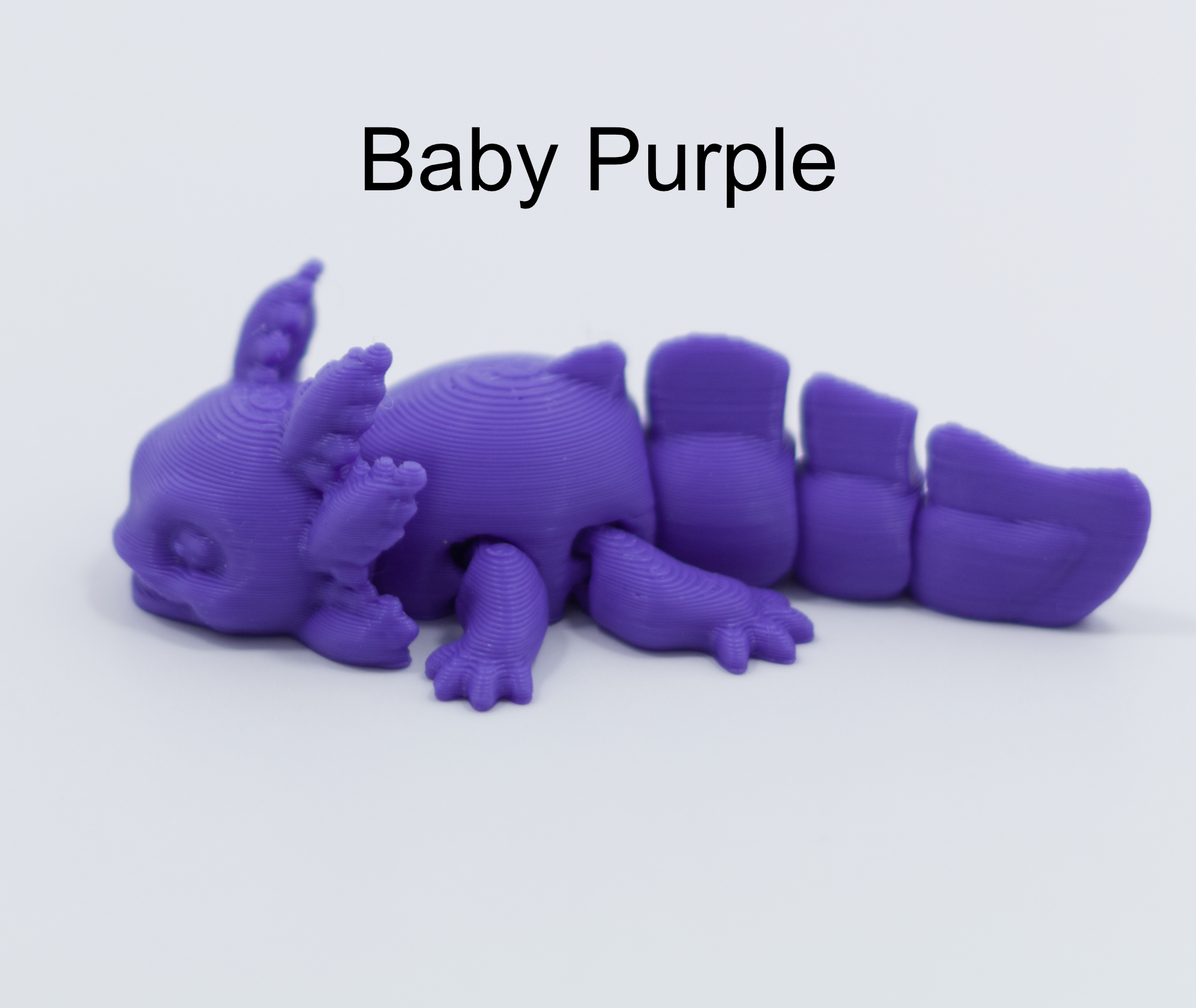 Baby Axolotl Articulated Color 3D printed Pla