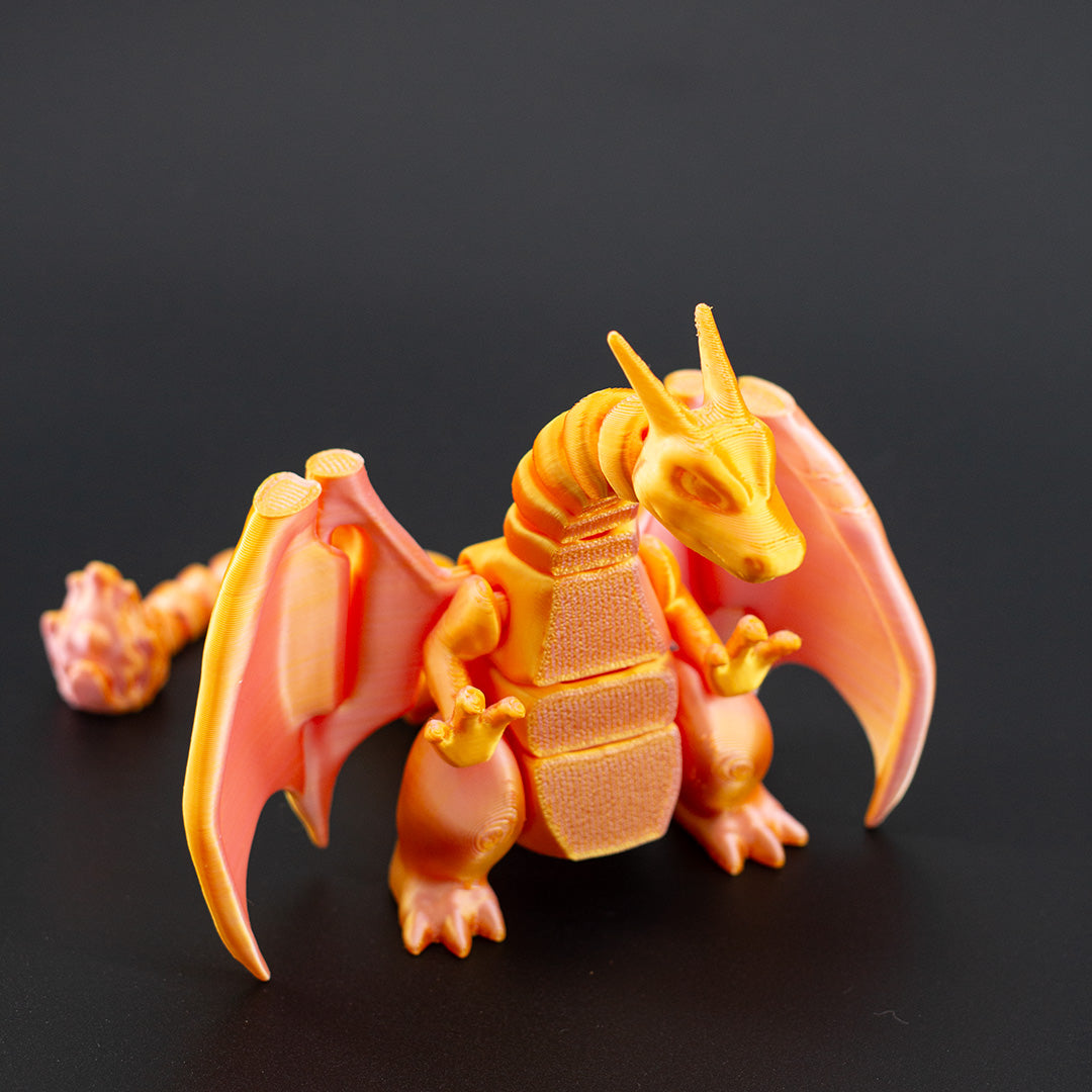 Fire Dragon 3D printed pla