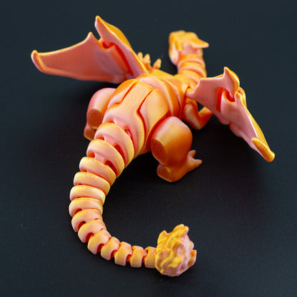 Fire Dragon 3D printed pla