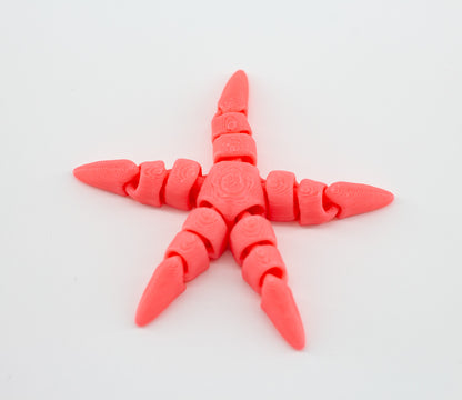 Articulated Starfish 3D Printed Pla