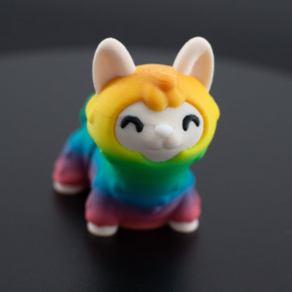 Cat Llama 3D Figure