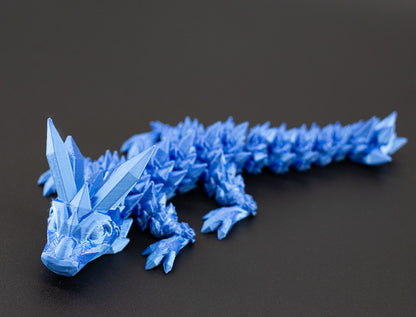 Crystal Dragon Medium 3D Printed