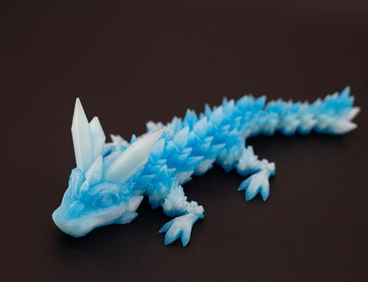 Crystal Dragon Medium 3D Printed