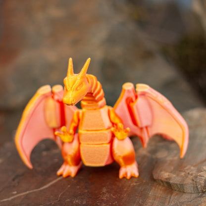 Fire Dragon 3D printed pla