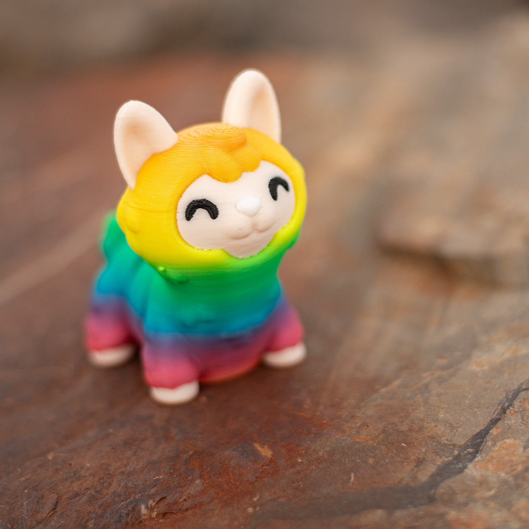 Cat Llama 3D Figure