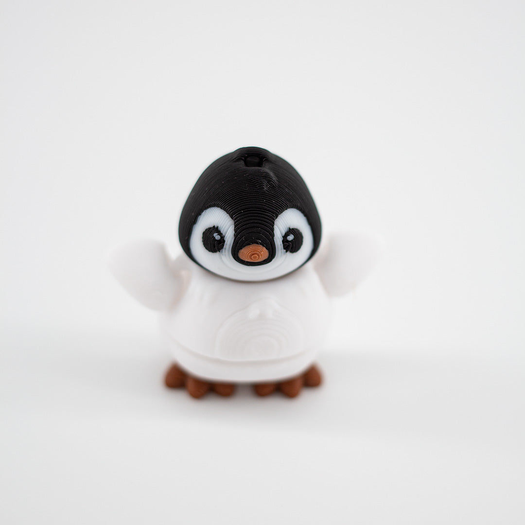 Penguin Keychain Fidget 3D Printed